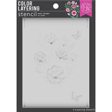 Hero Arts - Color Layering Stencil: SA224 Wonderful Day