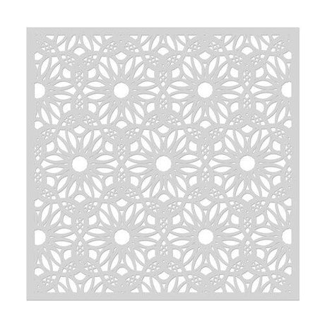 Hero Arts - Stencil Square: SA227 Lacy Floral Stencil