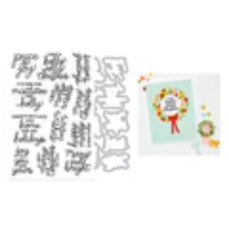 Hero Arts Very Merry Wishes Stamp & Cut