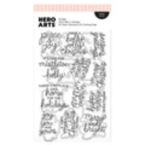 Hero Arts Very Merry Wishes Stamp & Cut