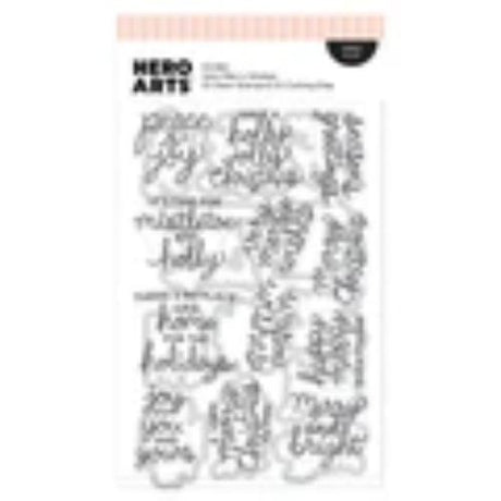 Hero Arts Very Merry Wishes Stamp & Cut