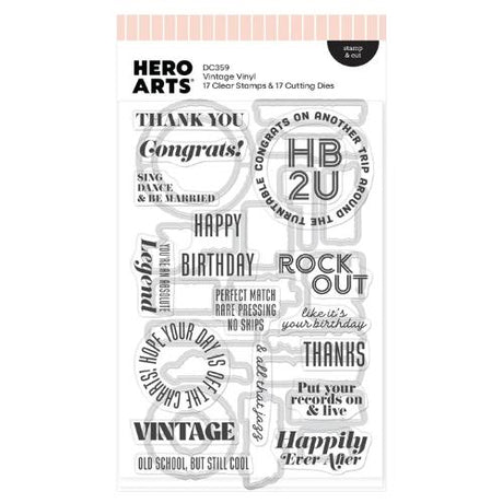 Hero Arts Vintage Vinyl Bundle - Postage as per Actual
