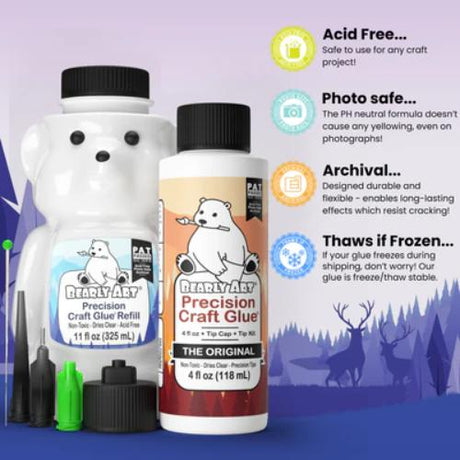 Bearly Art Precision Craft Glue - THE BUNDLE - Postage as per Actual