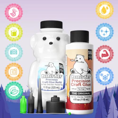 Bearly Art Precision Craft Glue - THE BUNDLE - Postage as per Actual