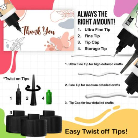 Bearly Art Precision Craft Glue - THE BUNDLE - Postage as per Actual
