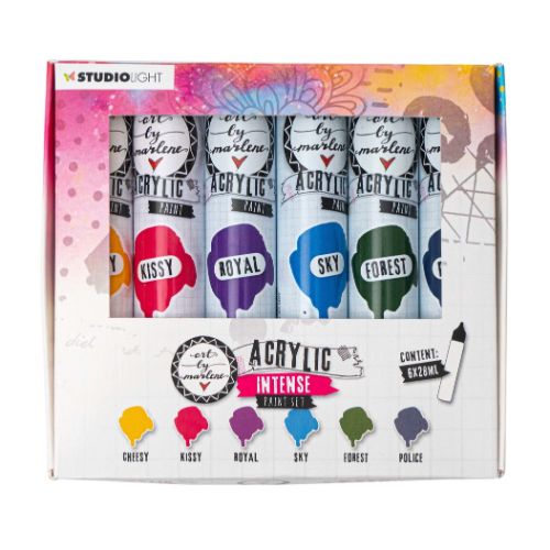 Art By Marlene Essentials Acrylic Paint Set Intense (6x28ml)