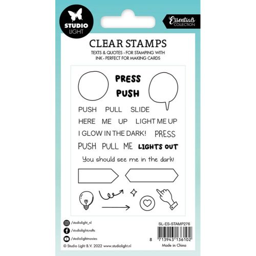 Studio Light Interactions Light Up Your Craft Essentials Clear Stamps