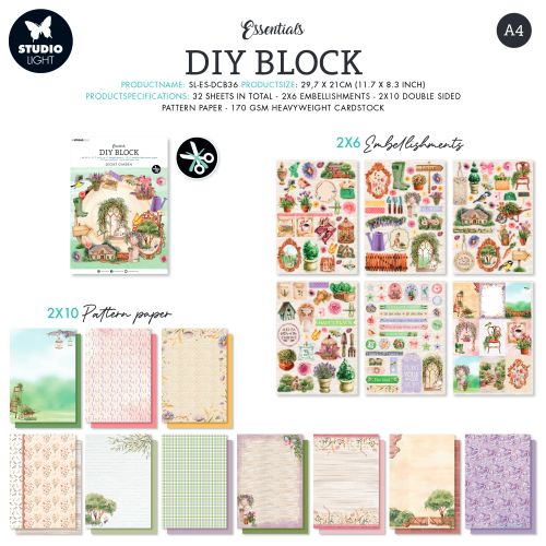 Studio Light Secret Garden DIY Block