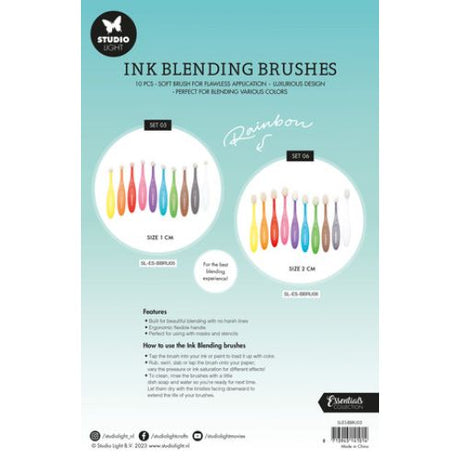 Studio Light Ink Blending Brushes 10mm (10pcs) - Postage as per Actual