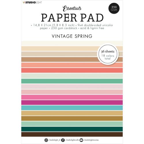 Studio Light Paper Pad 8.25"X5.83" 36/Pkg - Nr. 92, Vintage Spring