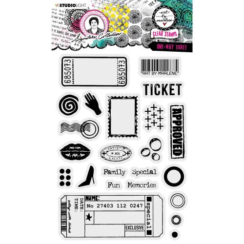 Art By Marlene Clear Stamp One-Way Ticket