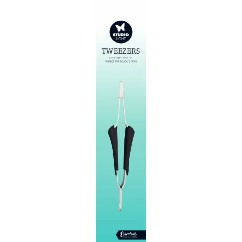 Studio Light Tweezers Soft Grip Fine Tip