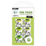 Studio Light Water-Reactive Ink Pads 6/Pkg Nr. 22, Greens