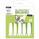 Studio Light Essentials 0.75" Blending Brushes 6/Pkg Nr. 11, Soft Brush Greens - Postage as per Actual