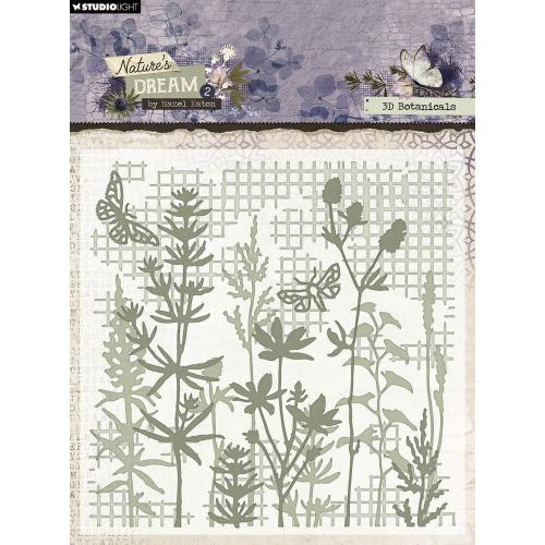 Studio Light Nature's Dream 2 Embossing Folder 3D Botanicals (HE-ND-EMB24)