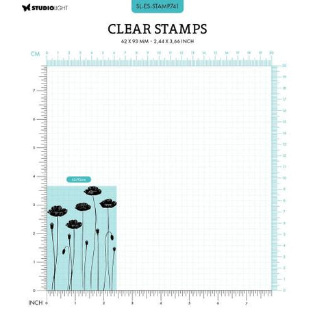 Studio Light Poppies Essentials Clear Stamp (SL-ES-STAMP741)