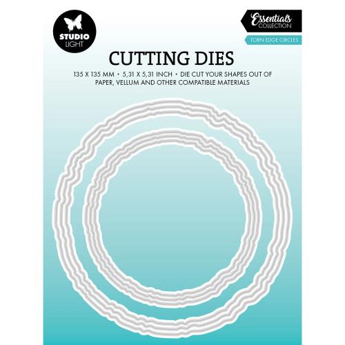 Studio Light Cutting Die Torn Edge Circles Essentials (SL-ES-CD913)