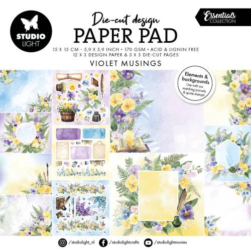 Studio Light Violet Musings Die-cut Designer Paper Pad (SL-ES-DCPP427)