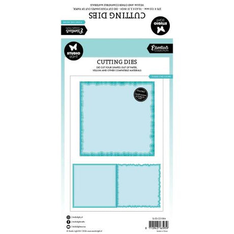 Studio Light Torn Edge Cutting Die Folded Card Square (SL-ES-CD1084)