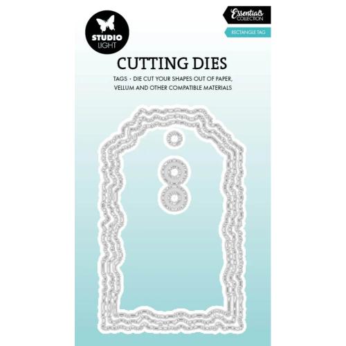 Studio Light Torn Edge Cutting Die Rectangle Tag (SL-ES-CD1089)