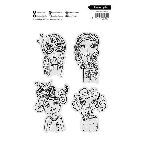 Art By Marlene Fabulous Girls Clear Stamps (ABM-26-STAMP937)