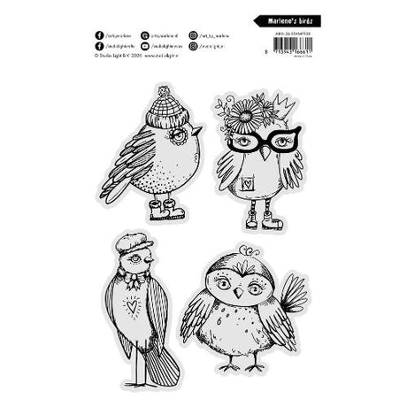 Art By Marlene Marlene's Birds Clear Stamps (ABM-26-STAMP938)
