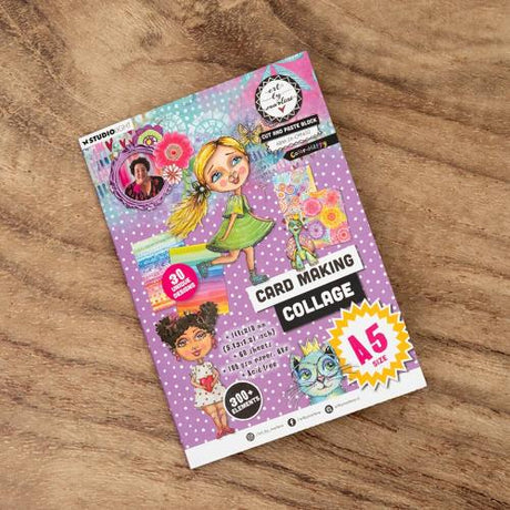 Art By Marlene Cut and Paste Block A5 Color-Happy (ABM-26-CPP452)