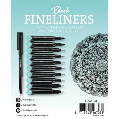 Studio Light Fineliners and Markers (8+2pcs) (SL-CO-FL01)