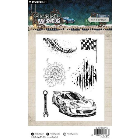 Studio Light Gearhead's Workshop Clear Stamps Car & Grunge (SL-GW-STAMP945)