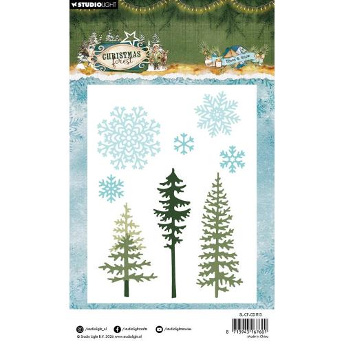 Studio Light Christmas Forest Cutting Dies Trees and Snow (SL-CF-CD1113)