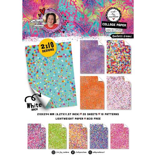 Art By Marlene Collage Paper Pad Confetti Dreams