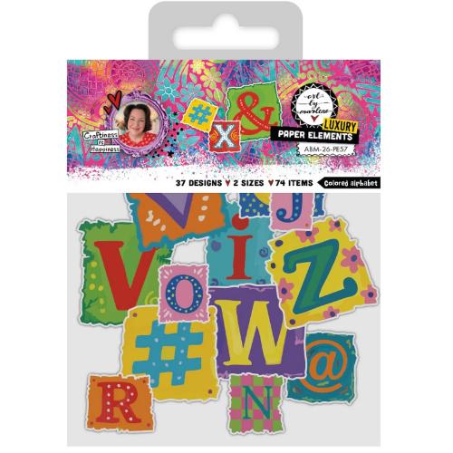 Art By Marlene Paper Elements Colored Alphabet