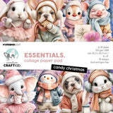 Creative Craftlab Candy Christmas Essentials Collage Paper Pad (CCL-ES-CPP497)