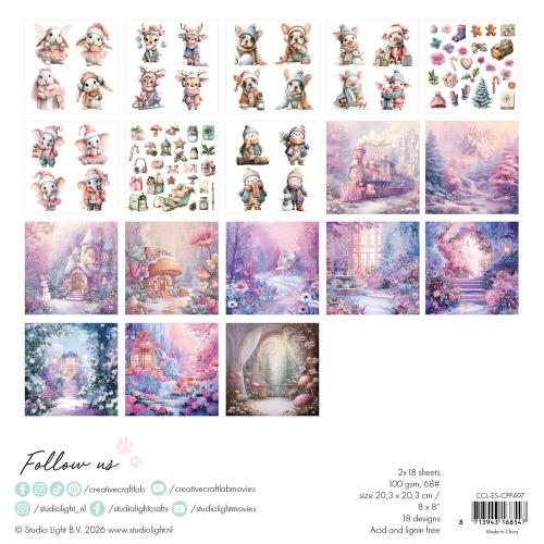 Creative Craftlab Candy Christmas Essentials Collage Paper Pad (CCL-ES-CPP497)