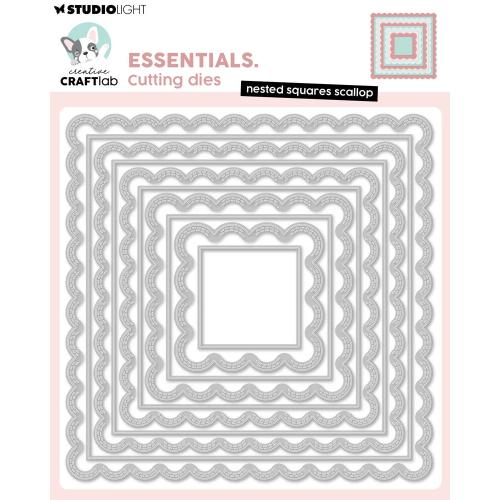 Creative Craftlab Nested Squares Scallop Essentials Cutting Dies (CCL-ES-CD1126)