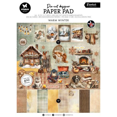 Studio Light Warm Winter A4 Die-cut Paper Pad (SL-ES-DCPP510) - Postage as per Actual