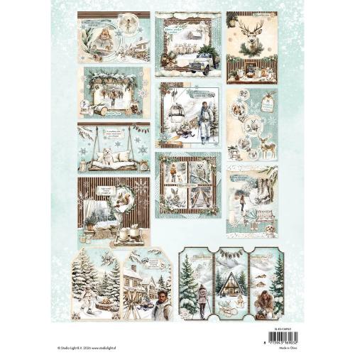 Studio Light Rustic Winter A4 Card Making Pad (SL-ES-CMP45) - Postage as per Actual
