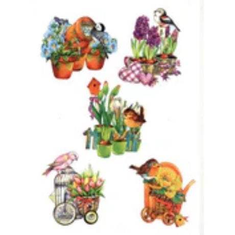 Hearty Crafts - Birds & Flowers 3D Toppers (HC-8968)