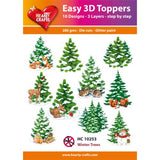 Hearty Crafts - Winter Trees Glitter Paint Toppers (HC-10253)