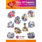 Hearty Crafts - Lavender Glitter Paint 3D Toppers (HC-10988)