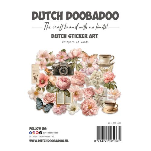 Dutch Doobadoo Whispers of Words Dutch Sticker Art Stickers (491.300.001)