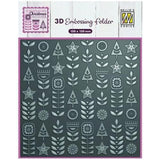 Nellie Snellen 3D Embossing Folder Scandinavian Flowers (EF3D093)