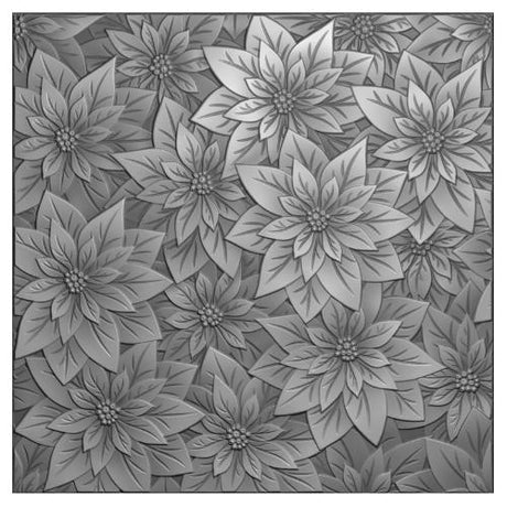 Vaessen Creative - 3D Embossing Folder Christmas Rose 5.9x5.9"