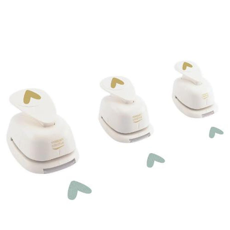Vaessen Creative - Craft Punch Set Playful Hearts 3pcs - Postage as per Actual