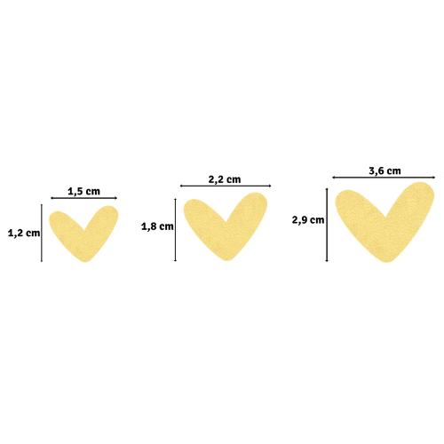 Vaessen Creative - Craft Punch Set Playful Hearts 3pcs - Postage as per Actual
