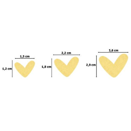 Vaessen Creative - Craft Punch Set Playful Hearts 3pcs - Postage as per Actual