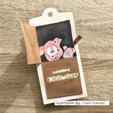 Vaessen Creative • 3D Embossing Folder by Carla Creates Wood on the Farm 5.9x5.9"