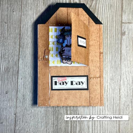 Vaessen Creative • 3D Embossing Folder by Carla Creates Wood on the Farm 5.9x5.9"