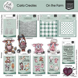 Vaessen Creative • 3D Embossing Folder by Carla Creates Wood on the Farm 5.9x5.9"