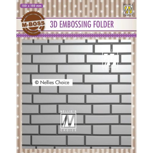 Nellie Snellen - 3D Embossing Folder Backgrounds Brick-Wall